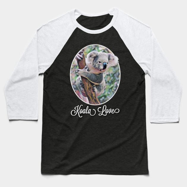 Koala Love Baseball T-Shirt by HighBeautyXO